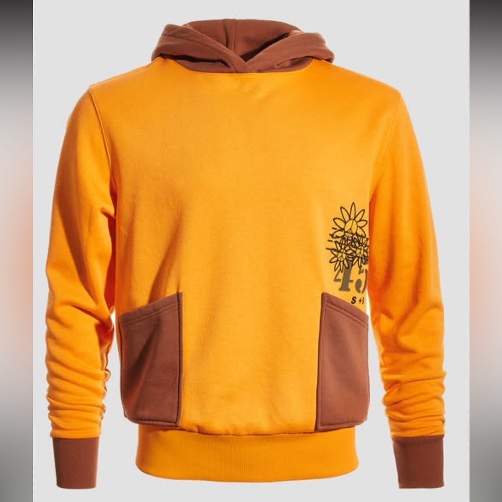 Men’s Sunflower Graphic Orange and Brown Men's Hoodie